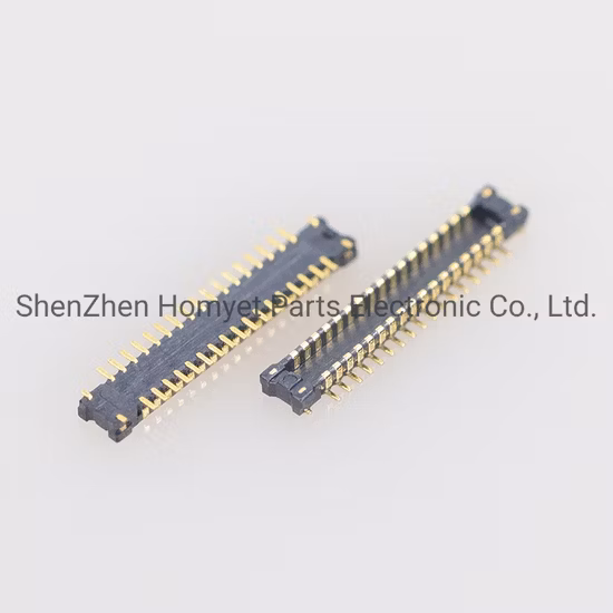 0.4 Spacing Board to Board 2 * 17 Black Mobile Phone Connector 34p Gold Plated Connector Male Seat